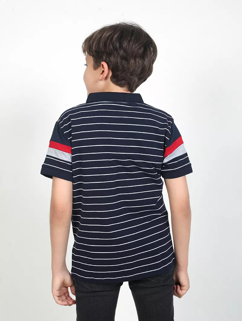 Polo rayé garçon